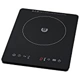 Cecotec Placa de Inducción Portátil Full Crystal. 2000 W, Control Táctil, 10 Niveles de Potencia, Temporizador, Programable, 4 Menús preconfigurados, Sartenes hasta 20 cm