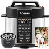 COSORI Olla a Presión, 9 en 1, Multicocina con 14 Funciones, Ollas Eléctricas Programables de 5,7 L, Olla Arrocera, Vaporera, Yogurtera, Olla Lenta y Sous Vide, Sartén, Libro de Recetas
