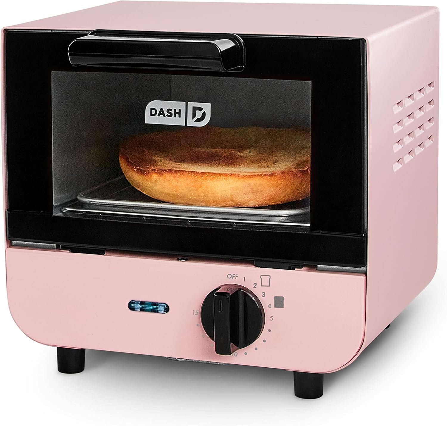 Mini Fogão DASH para Pão, Bagels e Pizza - Cor Rosa