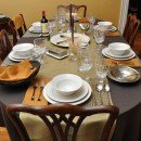 Como pôr a mesa para um jantar