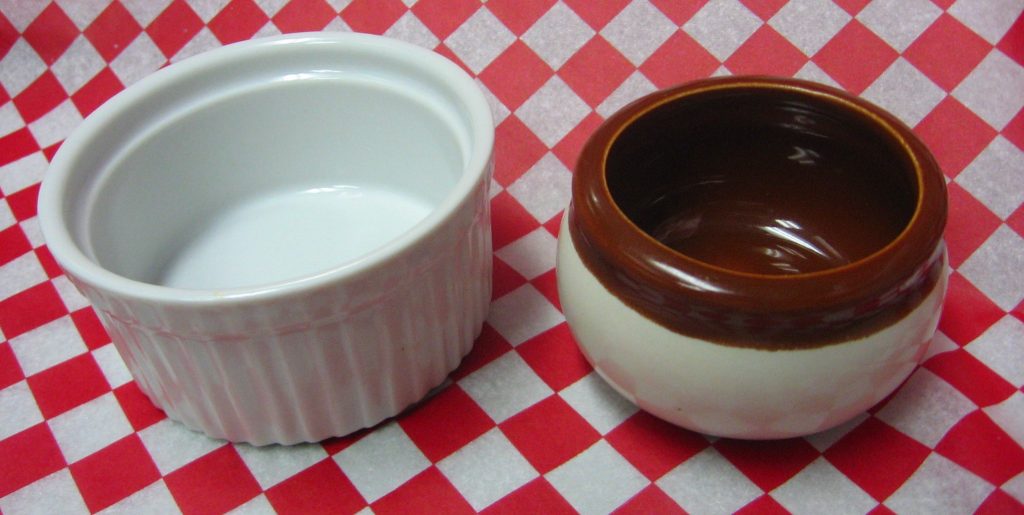 ramekin ou ramequin de cerâmica para servir
