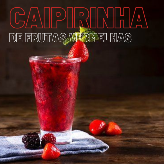 Caipirinha de Frutas Vermelhas – Uma colorida explosão brasileira