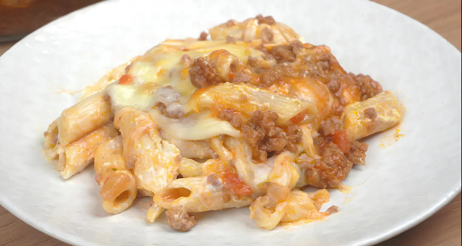 Como fazer Macarrão no Forno com Carne Moída e Creme de leite 2