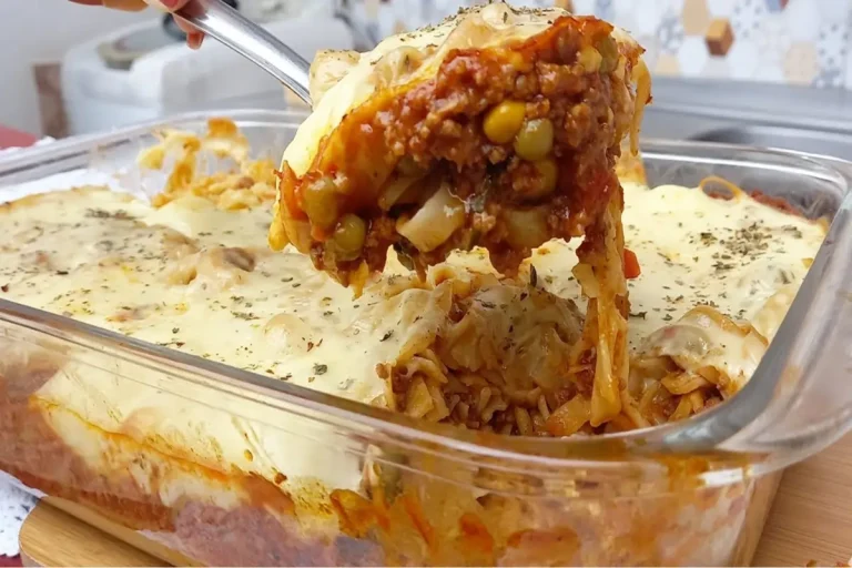 Como fazer Macarrão no Forno com Carne Moída e Creme de leite