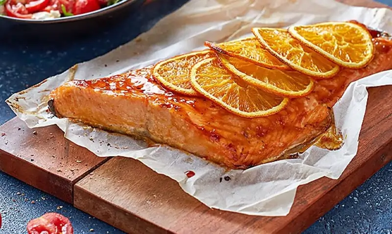 Salmão ao Forno com Molho Barbecue e Laranja 3